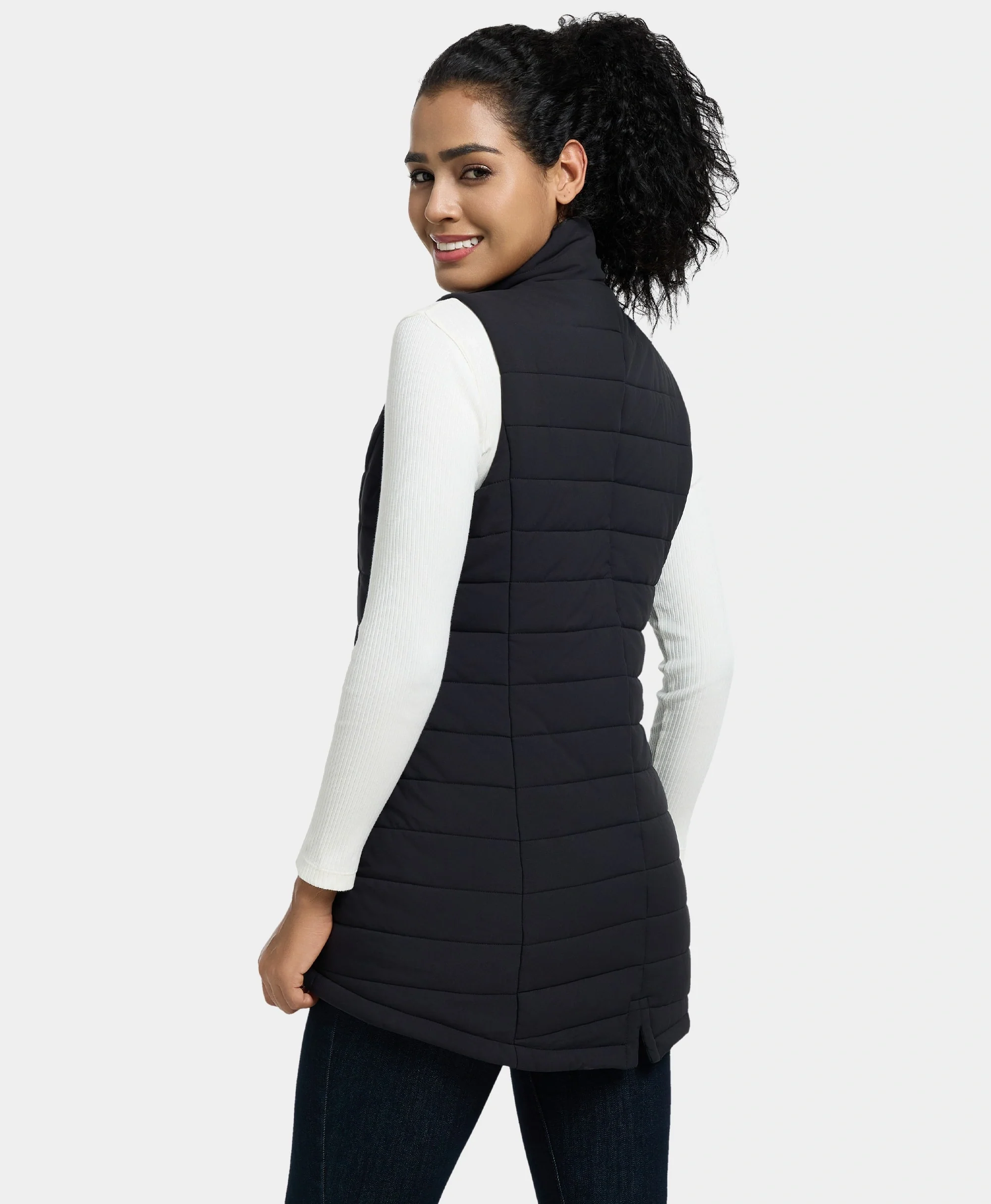 (Open-Box) Tribeca Women's Heated Long Puffer Vest (Battery Set Not Included) - Image 6