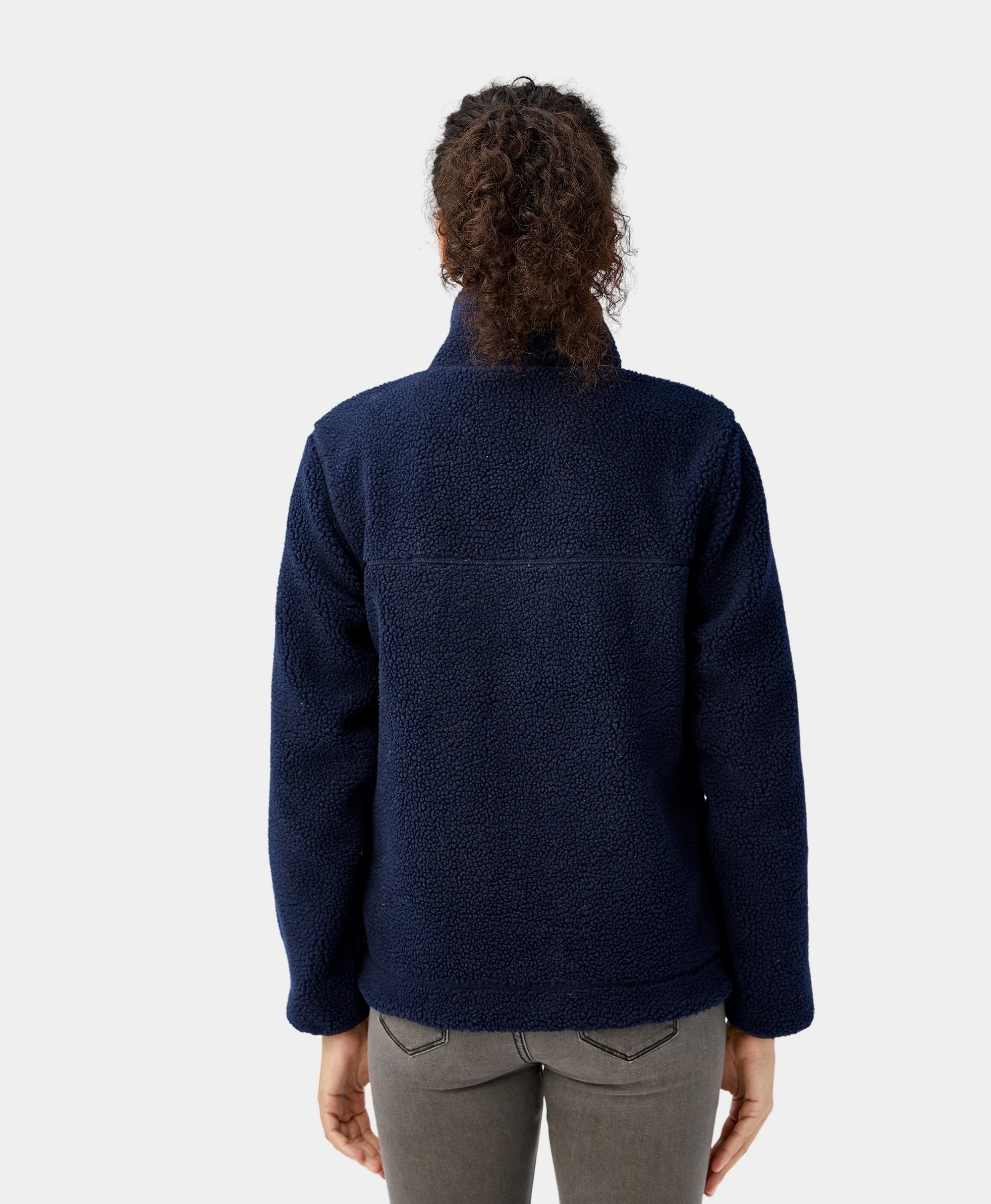 (Open-Box) Women's Colorblock Recycled Fleece Heated Jacket (Battery Set Not Included) - Image 4