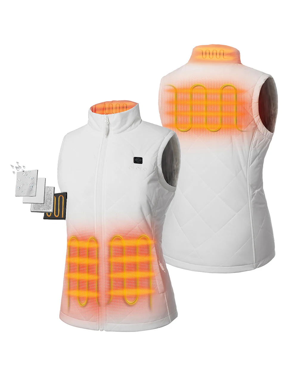(Open-box) Women's Heated Quilted Vest (Battery Set Not Included) - Image 13
