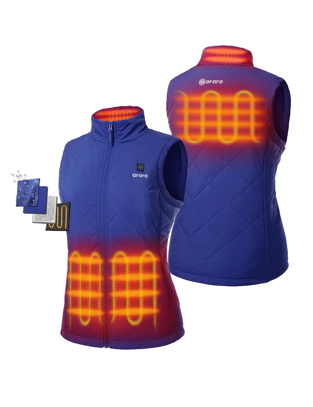 (Open-box) Women's Heated Quilted Vest (Battery Set Not Included) - Image 22