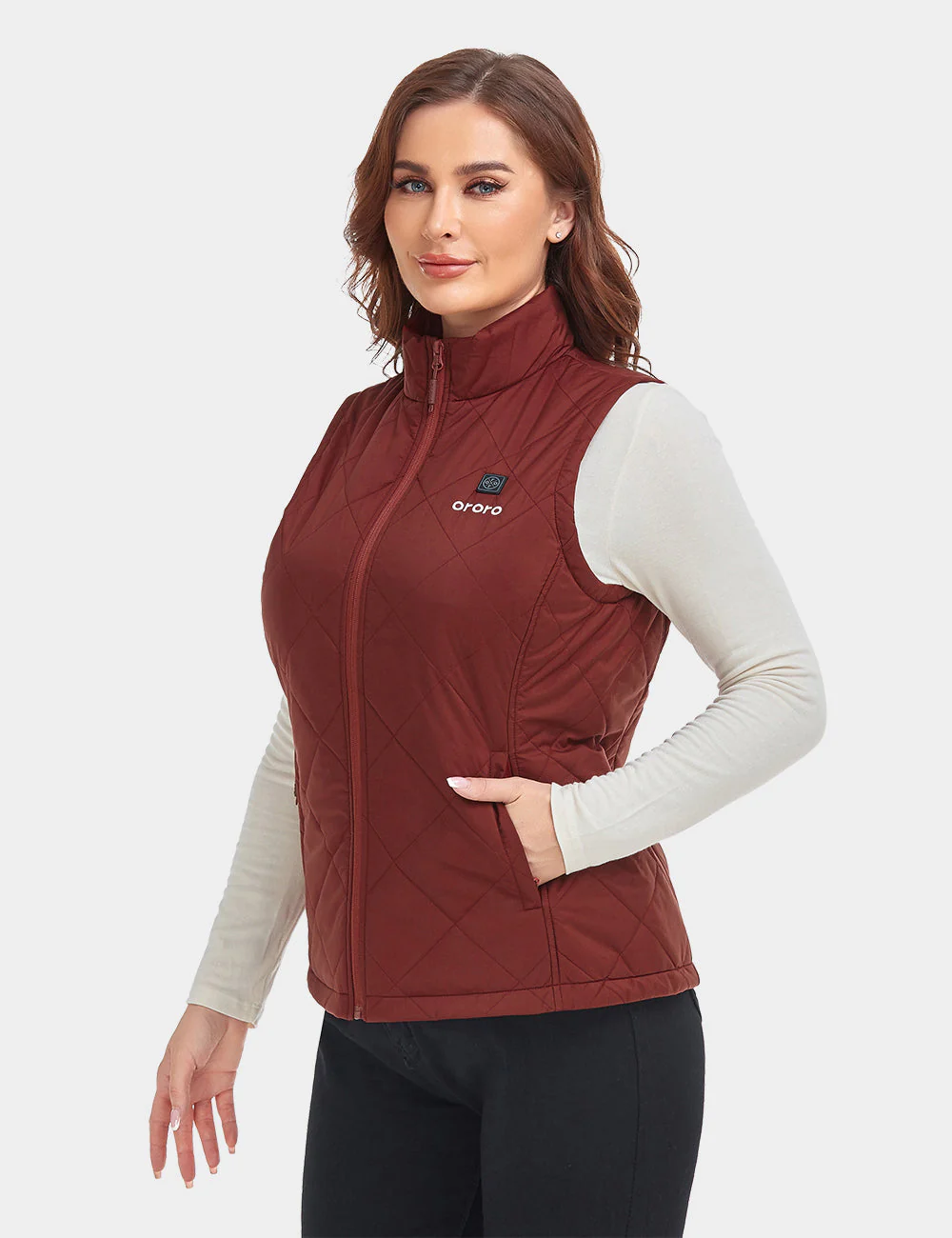 (Open-box) Women's Heated Quilted Vest (Battery Set Not Included) - Image 35