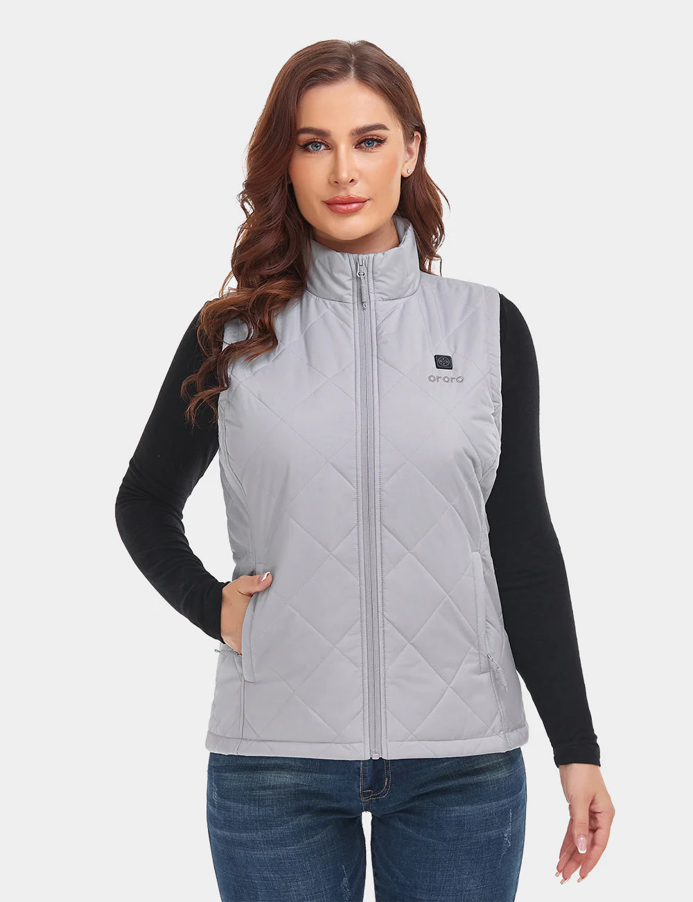 (Open-box) Women's Heated Quilted Vest (Battery Set Not Included) - Image 48