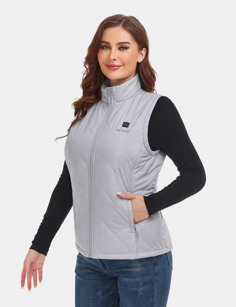 (Open-box) Women's Heated Quilted Vest (Battery Set Not Included) - Image 50