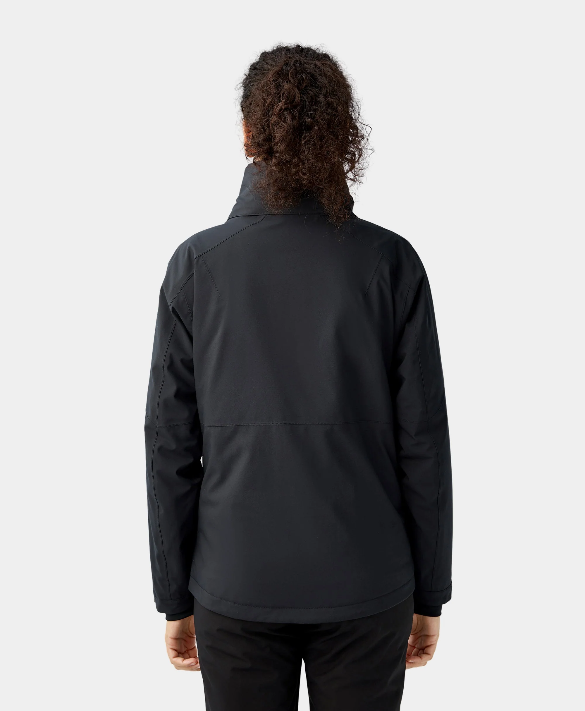 Women's Waterproof Heated Ski Jacket - Black/Blue (Apparel Only) - Image 4