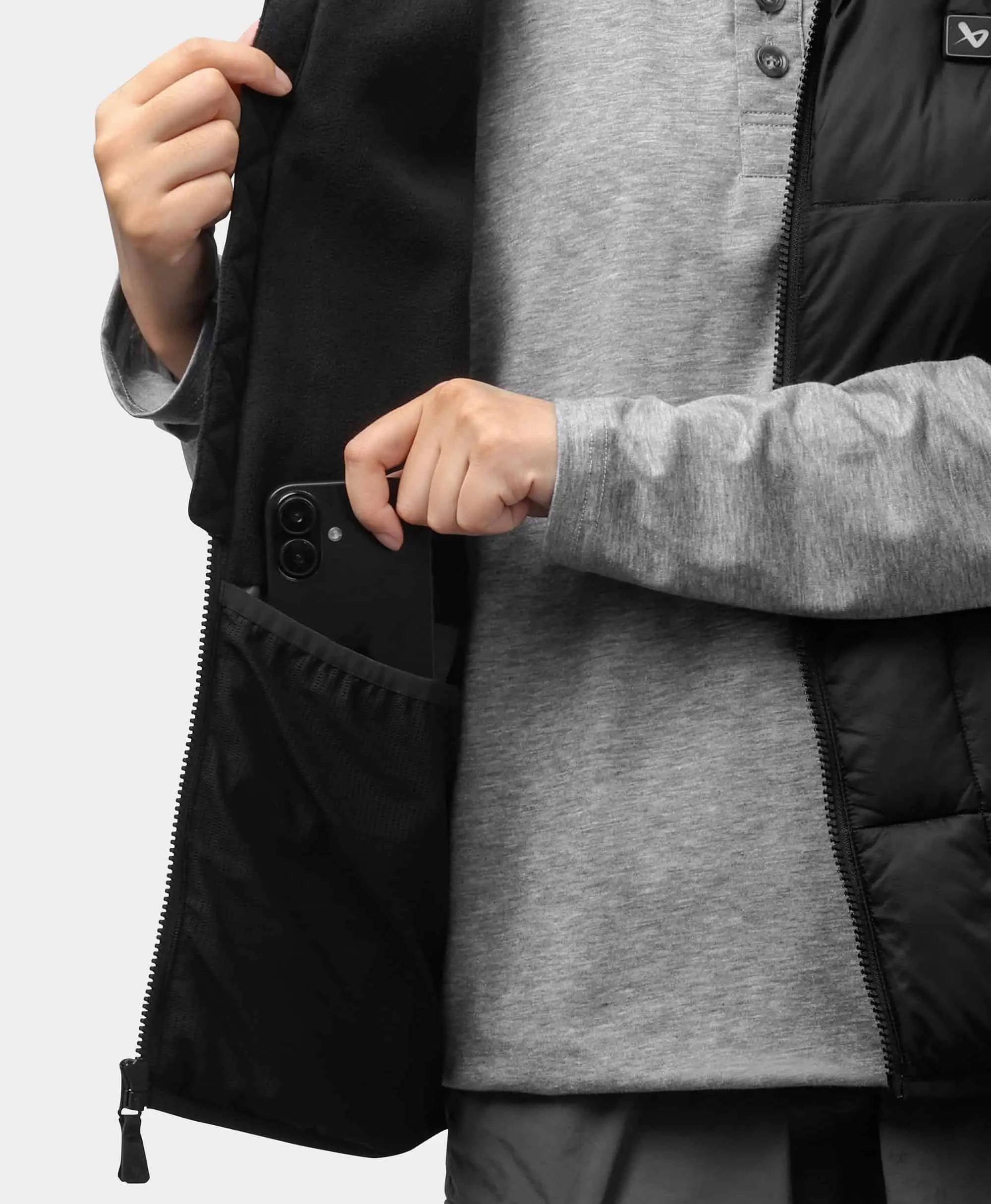 ororo x BAUER REDLINE Men's 4-Zone Heated Puffer Vest (Apparel Only) - Image 9
