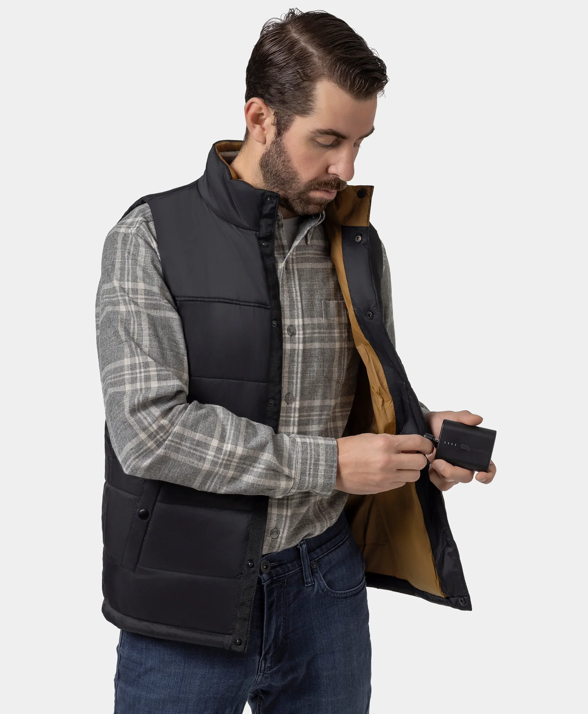 PuffLyte™ Men's Heated Lightweight Vest - Black (Apparel Only) - Image 5