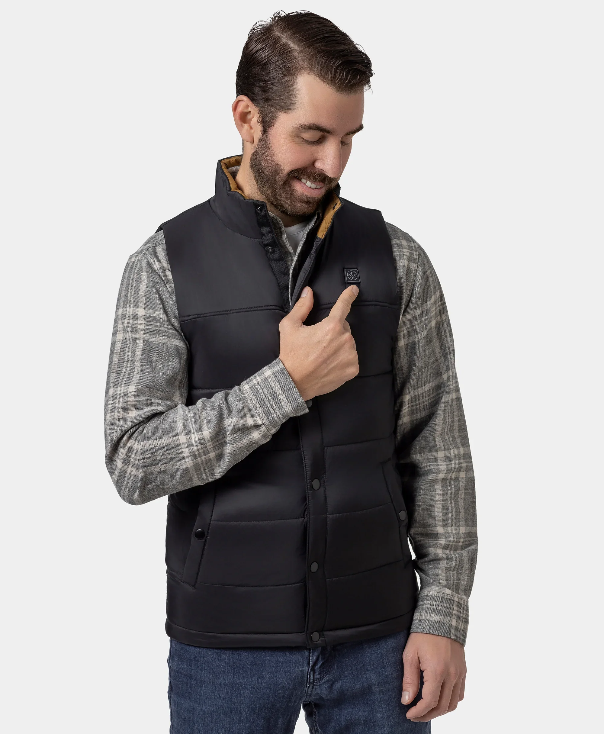 PuffLyte™ Men's Heated Lightweight Vest - Black (Apparel Only) - Image 6