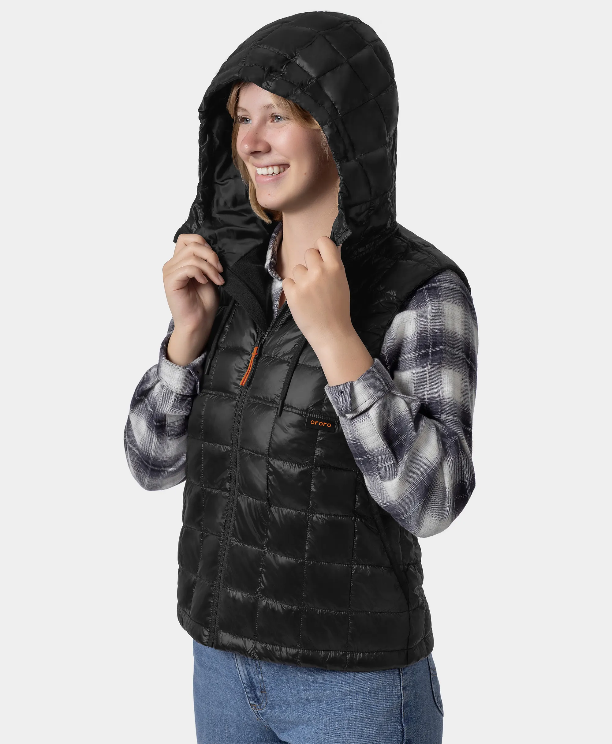 PuffLyte™ Women's Junior 4-Zone Hooded Heated Vest (Apparel Only) - Image 13