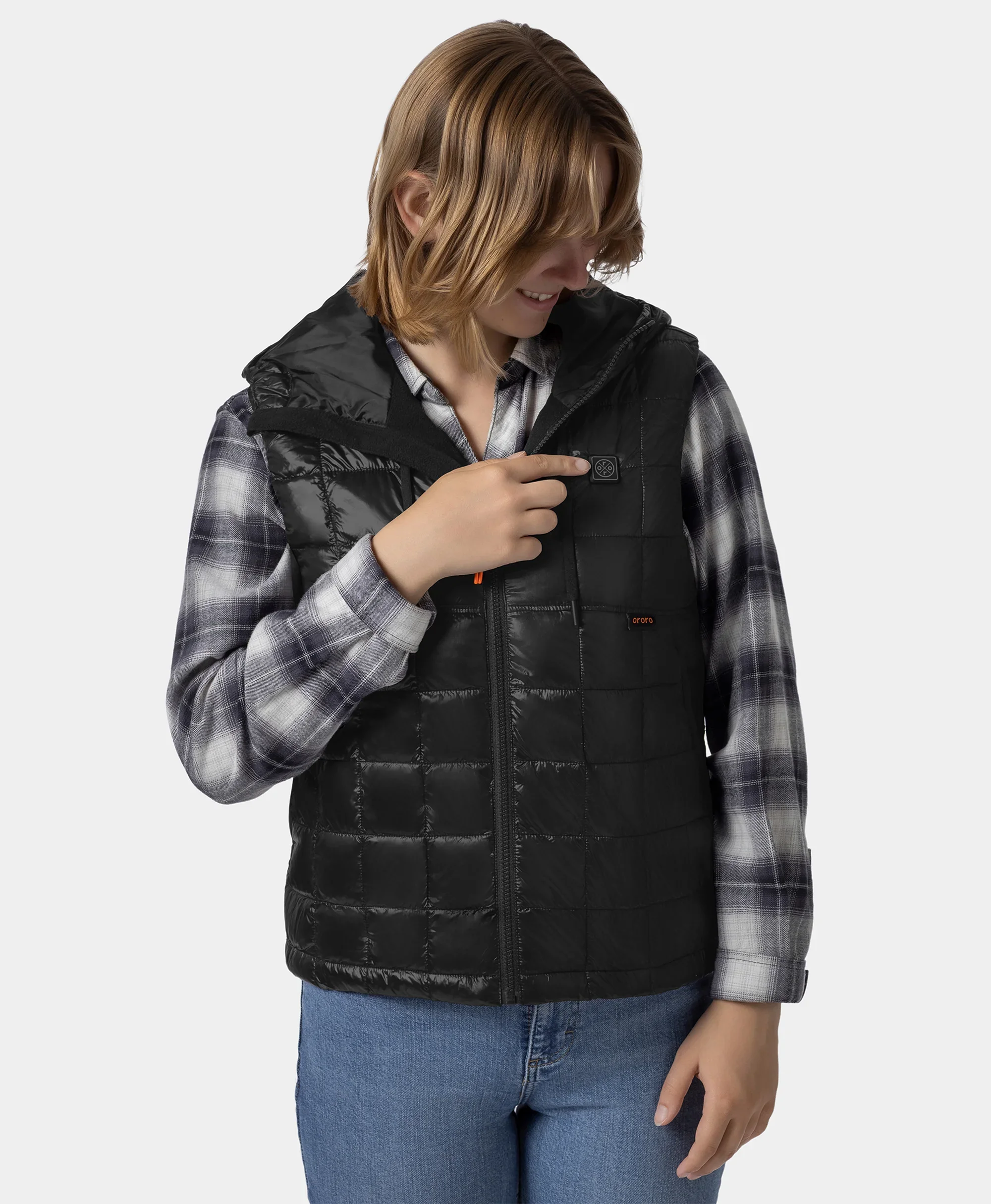PuffLyte™ Women's Junior 4-Zone Hooded Heated Vest (Apparel Only) - Image 14