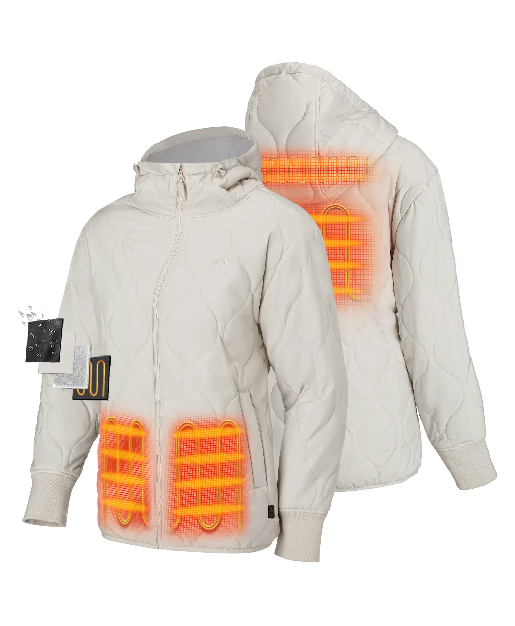 Stargazer Women's Heated Quilted Hoodie Jacket (Final Sale) - Image 16
