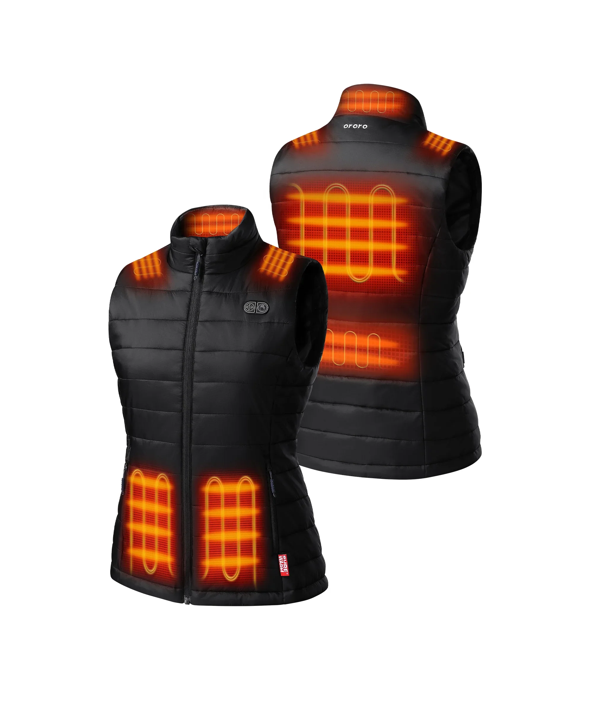 SureWarm® Women's 7-Zone Dual-Control Classic Pro Heated Vest (Lower Back Heating) (Apparel Only) - Image 21