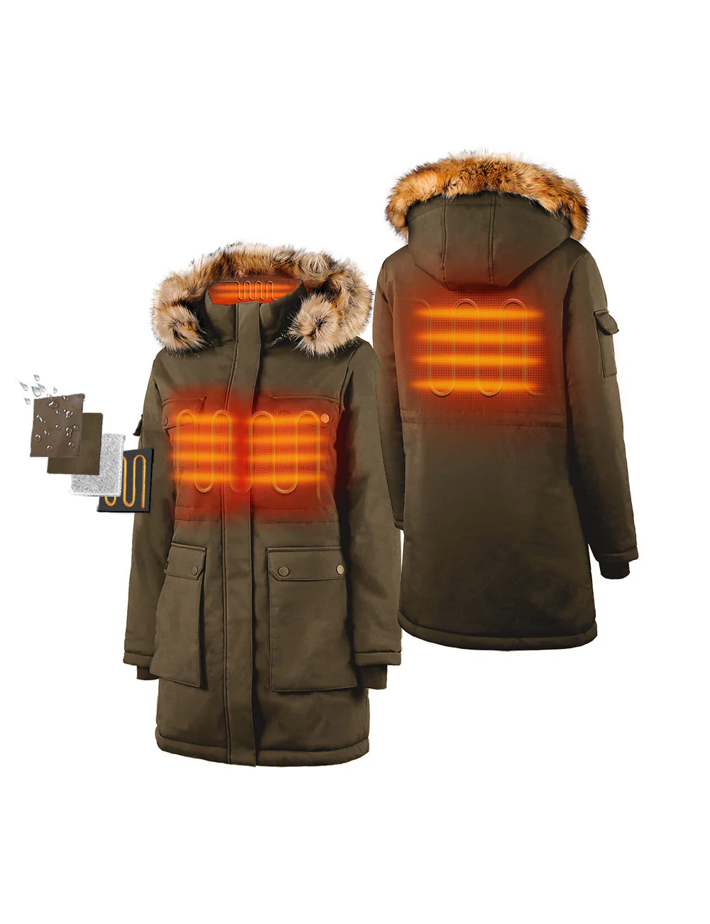 Women's Heated Thermolite® Parka (4 Heating Zones) (Final Sale) - Image 2