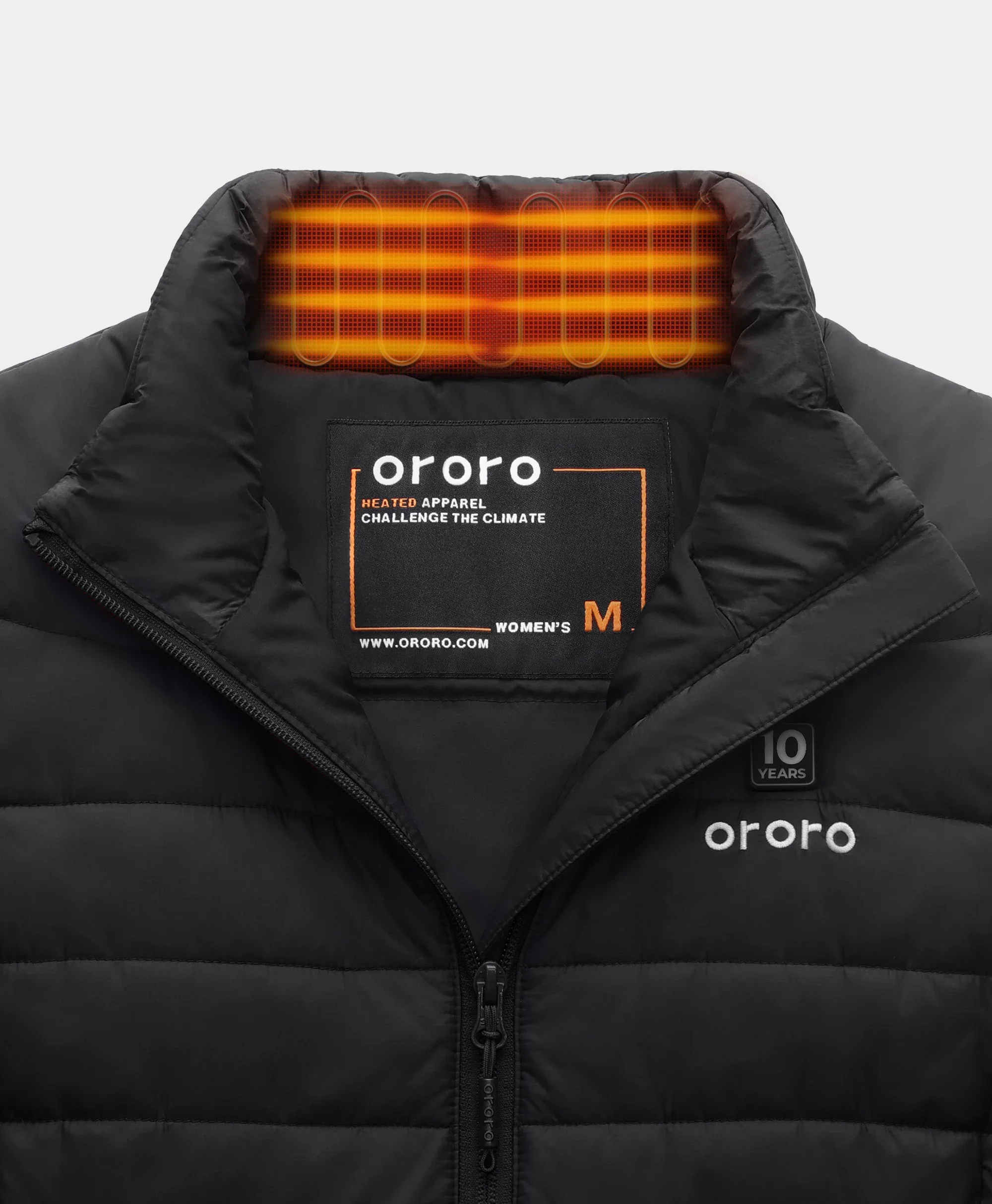 Women's 4-Zone Classic Heated Vest (10-Year Anniversary Limited Edition) - Black (Apparel Only) - Image 3
