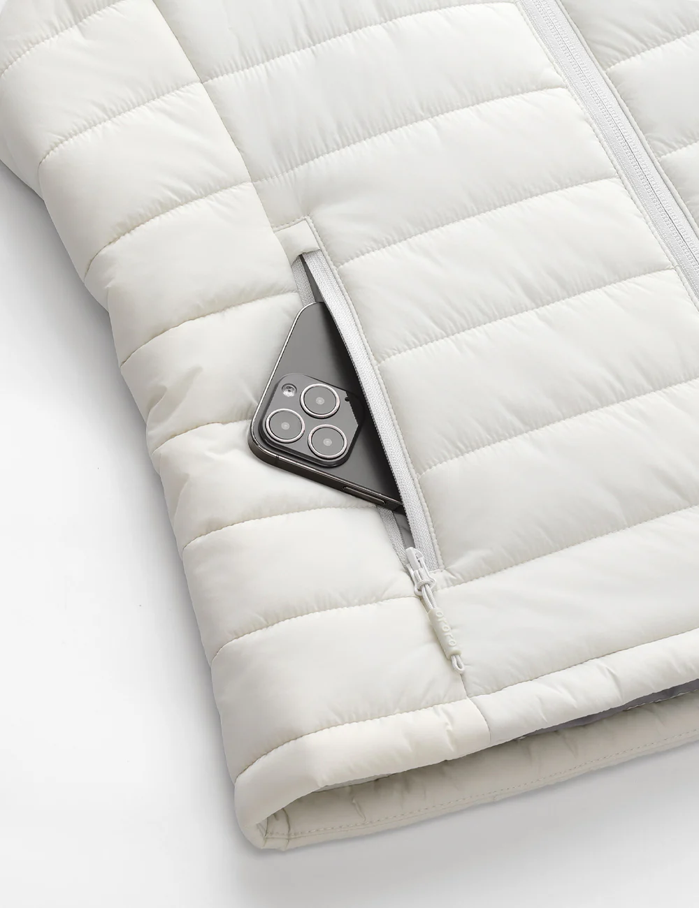 Women's Classic Heated Vest - Off-White - Image 10