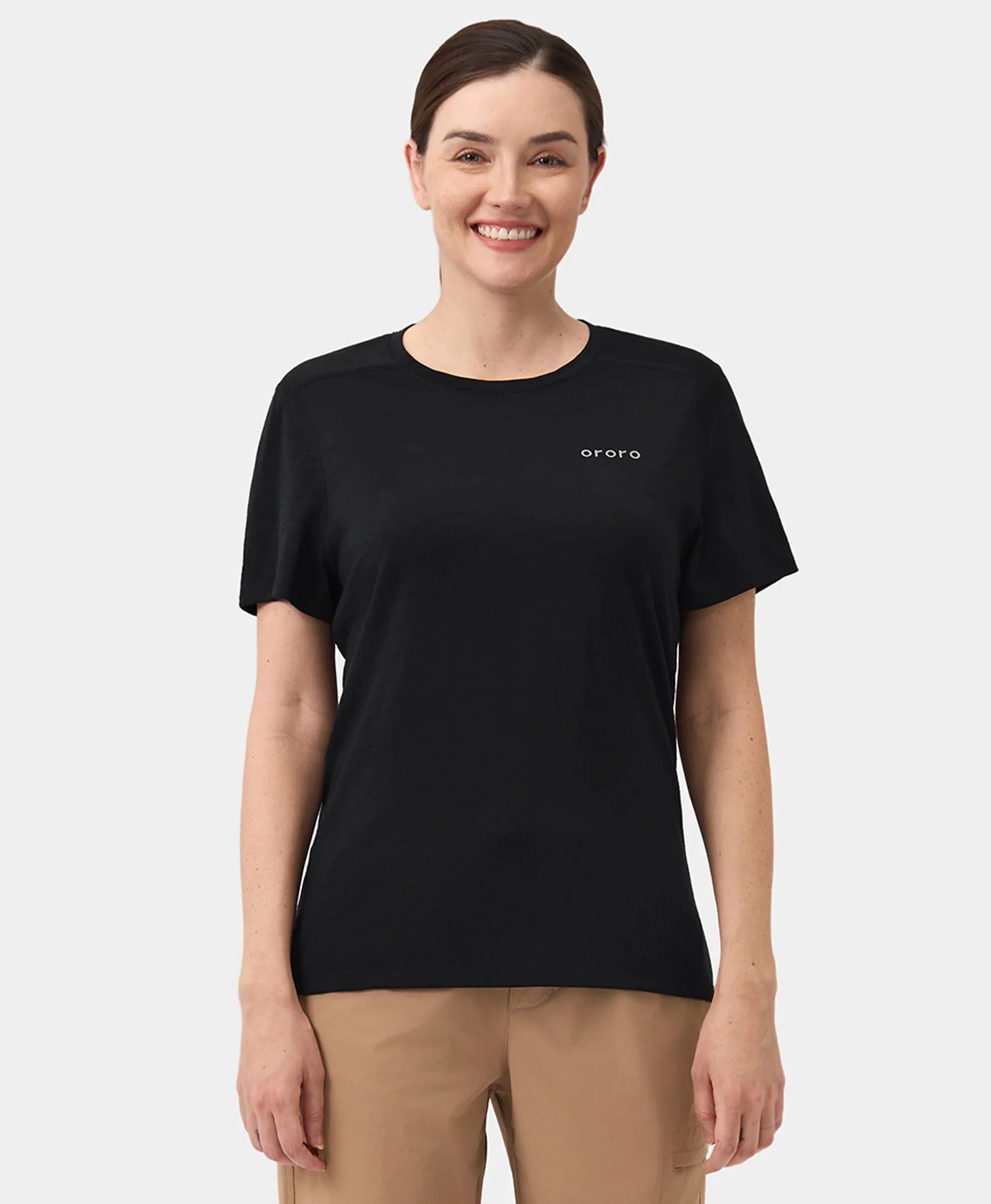 Women's Short Sleeve 100% Wool T-Shirt (Final Sale) - Image 9